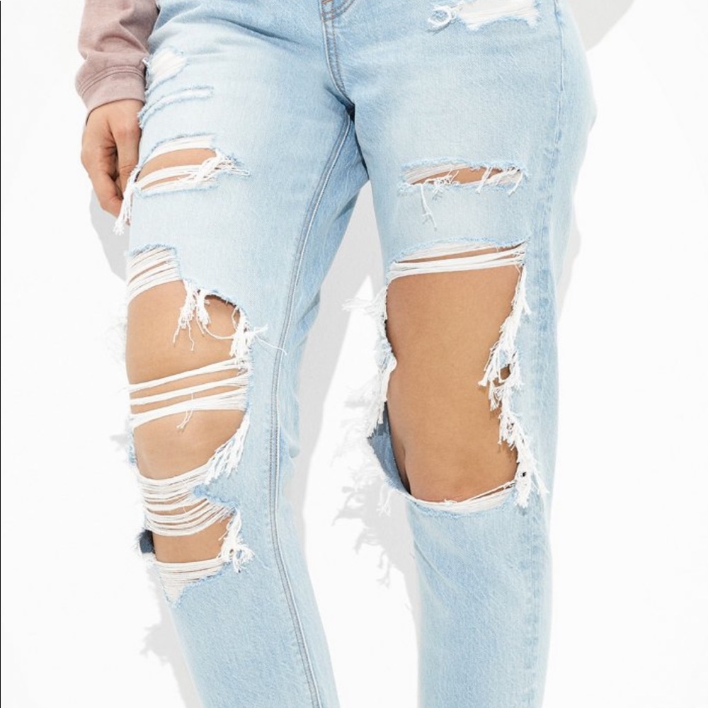 American eagle stretch mom jean